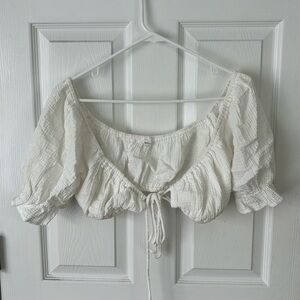 White Crop Top